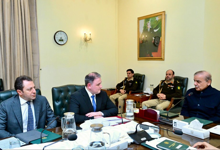 pakistanın baş naziri azərbaycanın müdafiə sənayesi nazirinin başçılıq etdiyi nümayəndə heyəti ilə görüşüb