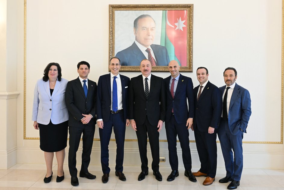 prezident ilham əliyev israil iqtisadi forumunun həmtəsisçisi və idarə heyətinin üzvünü qəbul edib