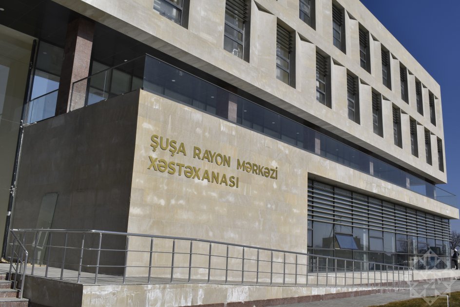 şuşa rayon mərkəzi xəstəxanasının inşası yekunlaşır 