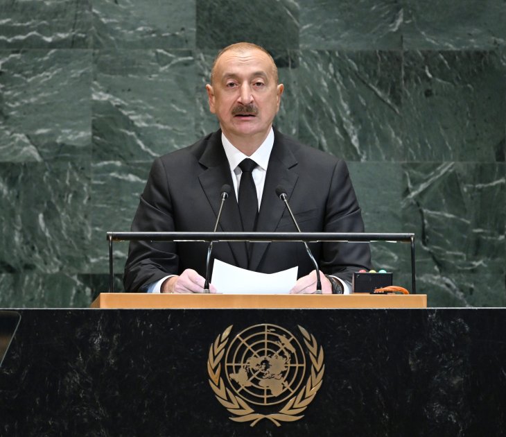 prezident ilham əliyev bmt baş assambleyasının 80-ci sessiyasında çıxış edib
