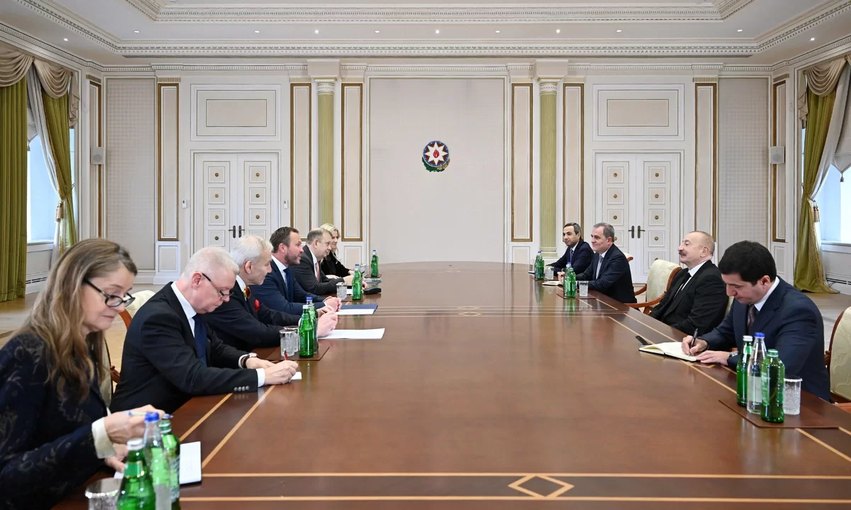 prezident ilham əliyev estoniyanın xarici işlər nazirini qəbul edib