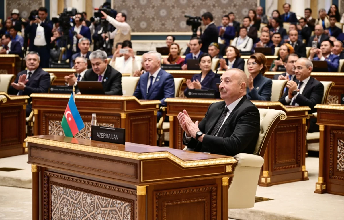 prezident ilham əliyev daşkənddə "gələcəyin irsi" beynəlxalq mükafatının təqdimat mərasimində iştirak edib