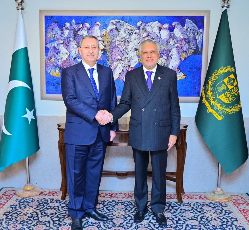 xələf xələfov pakistanın xarici işlər naziri ilə görüşdü