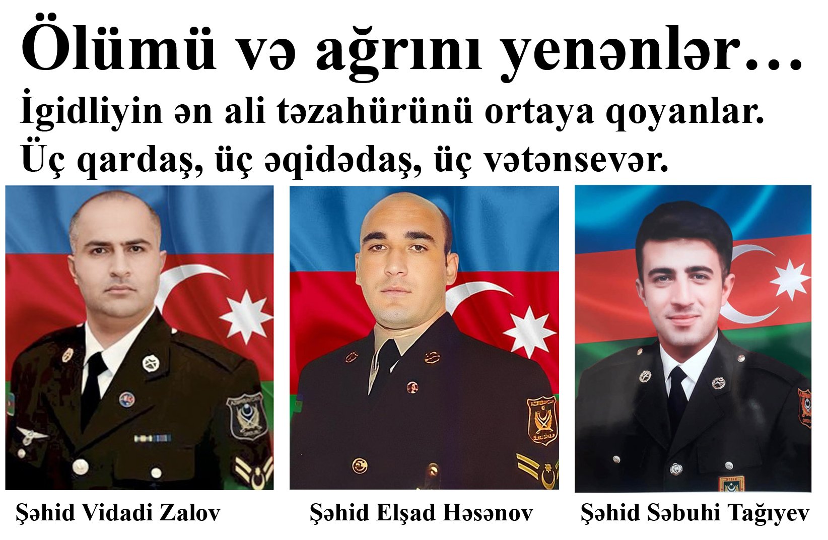 ölümü və ağrını yenənlər…