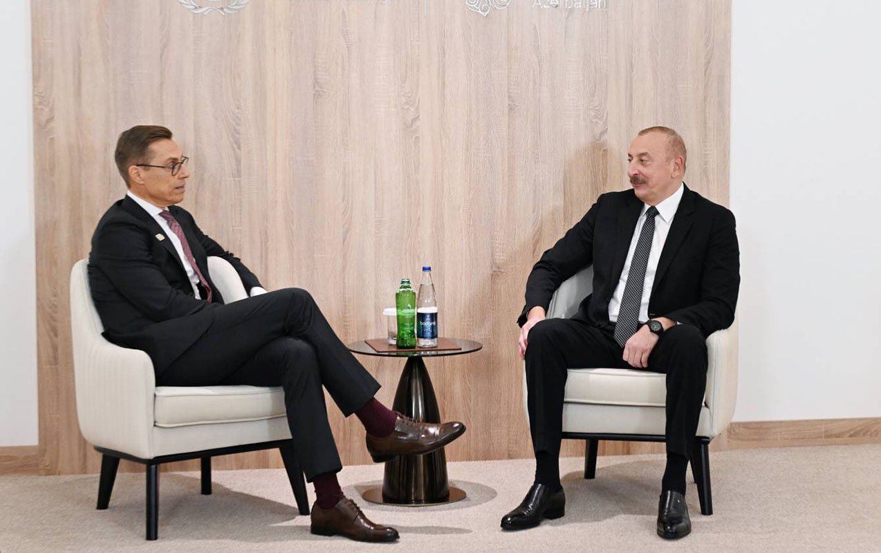 finlandiya prezidenti ilham əliyevə zəng etdi