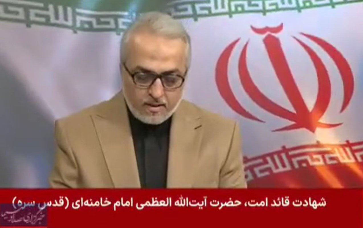 iran xameneinin ölüm xəbərini xalqa belə elan etdi - video