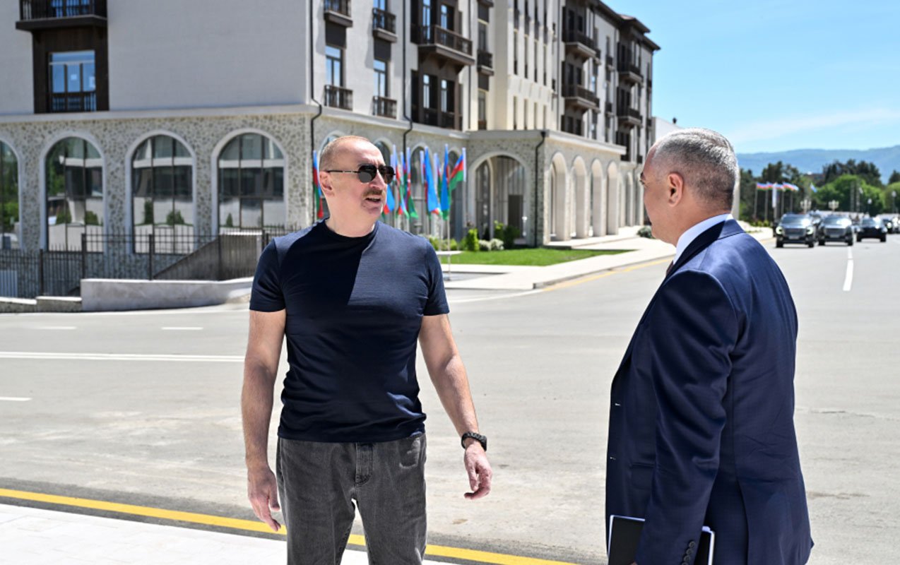 ilham əliyev xankəndidə açılışlarda - fotolar- yenilənib