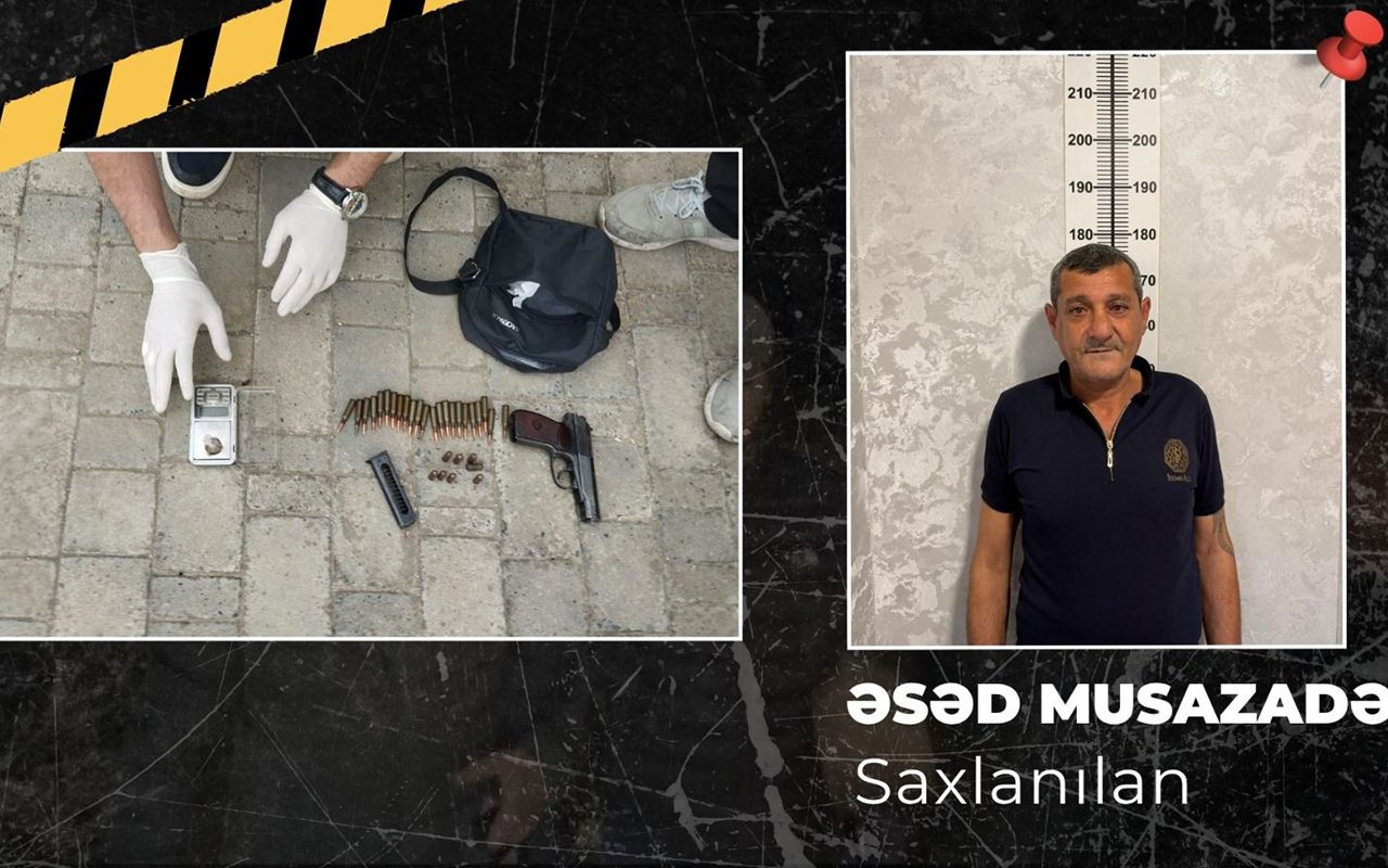 üzərindən həm narkotik, həm də “makarov” aşkarlandı - həbs olundu+video