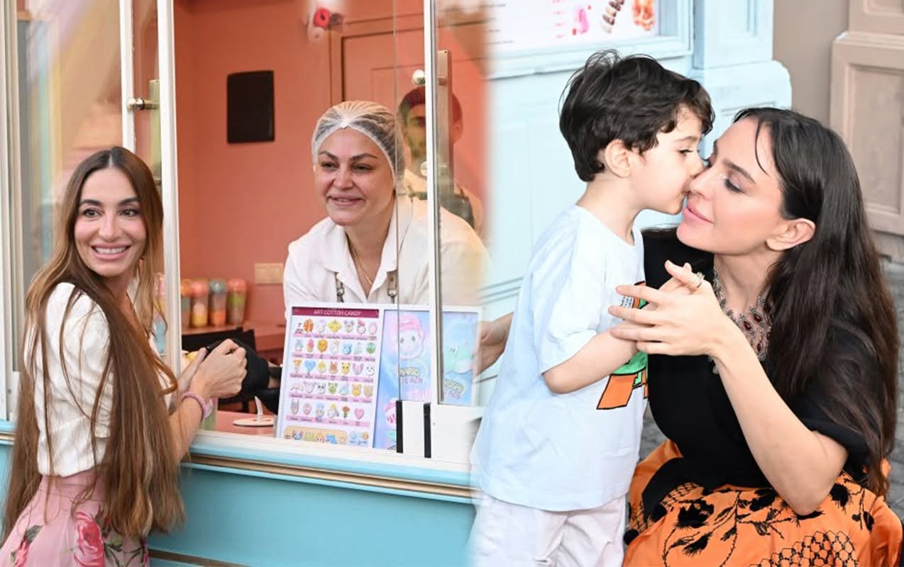 Prezidentin qızları bulvarda festivalda - Fotolar