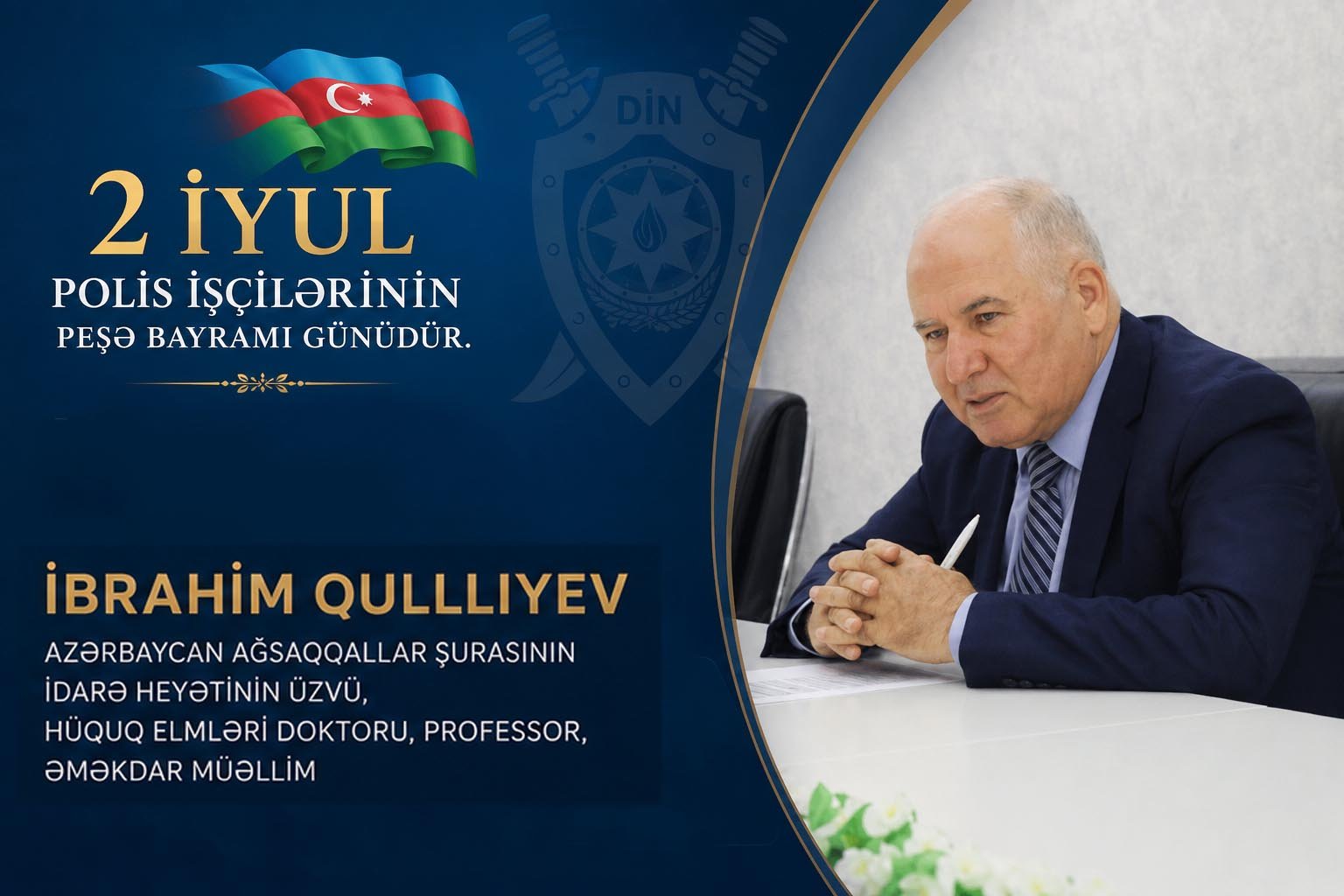 Ədalətin keşiyində keçən şərəfli ömür – Azərbaycan Ağsaqqallar Şurasının İdarə Heyətinin üzvü, hüquq elmləri doktoru, professor, əməkdar müəllim İbrahim Quliyevə ehtiramla...